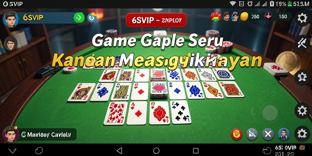 Screenshot gameplay seru dari 6SVIP saat bermain Gaple.