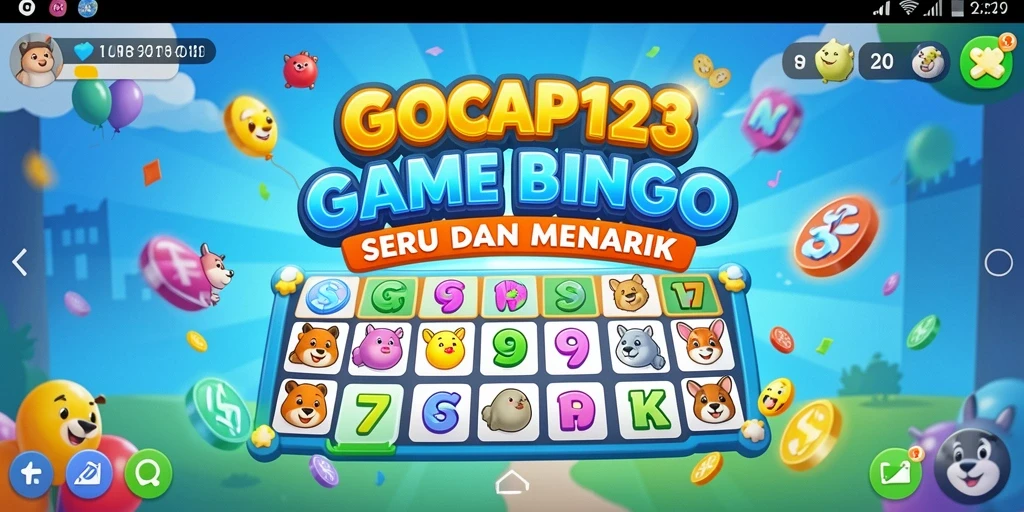 Tampilan gameplay Bingo yang seru dan interaktif di GOCAP123.
