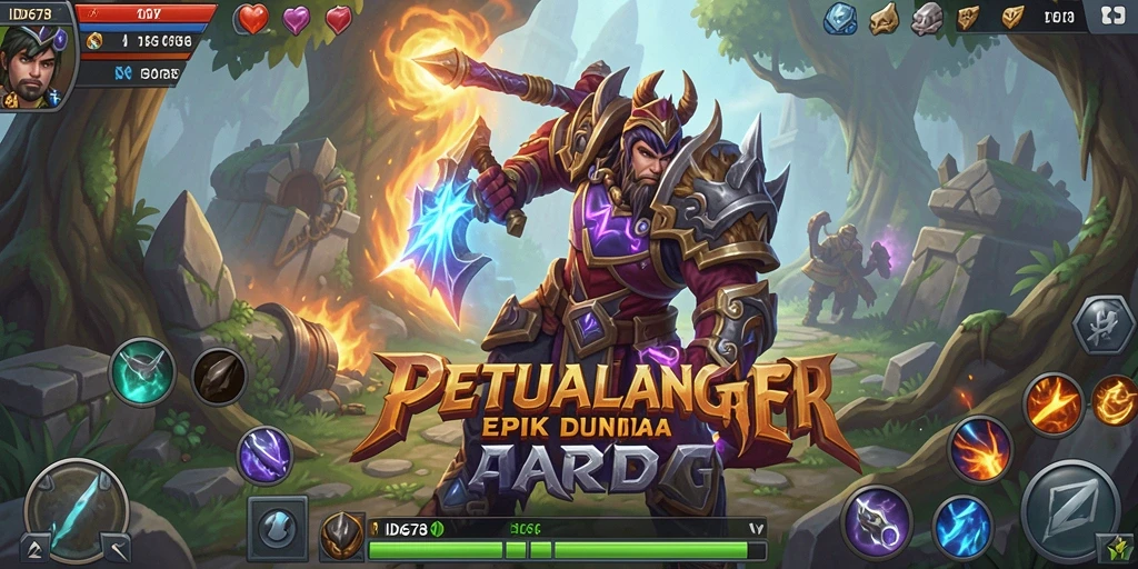Tampilan gameplay seru dalam petualangan ARPG ID678.