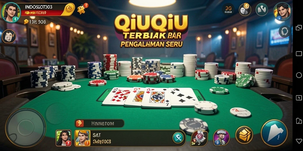 Tampilan gameplay QiuQiu yang seru di INDOSLOT303.