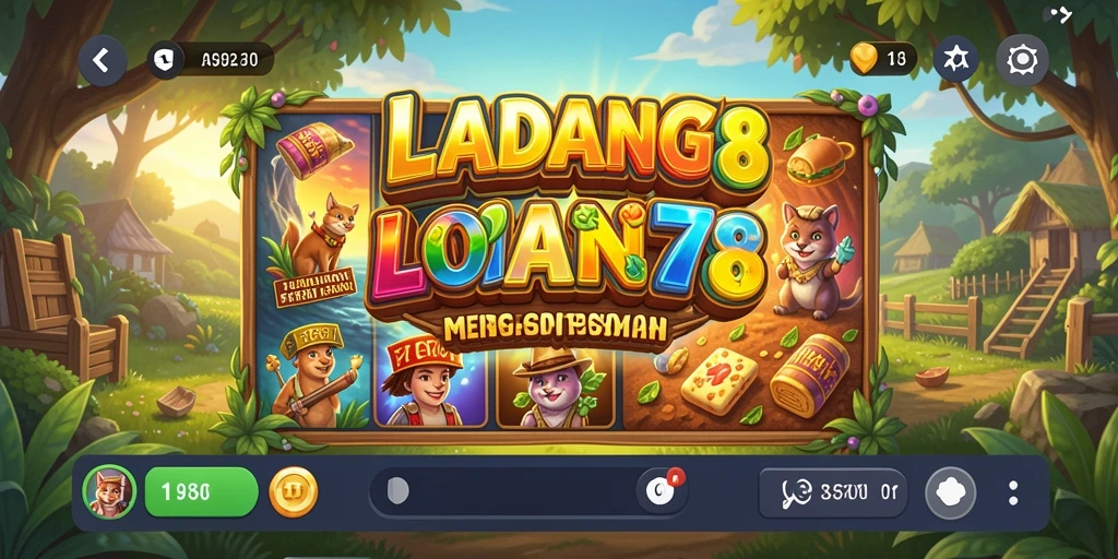 Tampilan gameplay LADANG78 yang seru dan penuh warna.