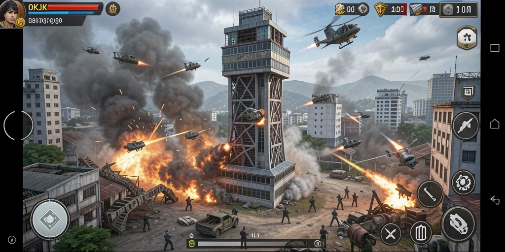 Gameplay seru OKJK dalam kategori Tower Defense.