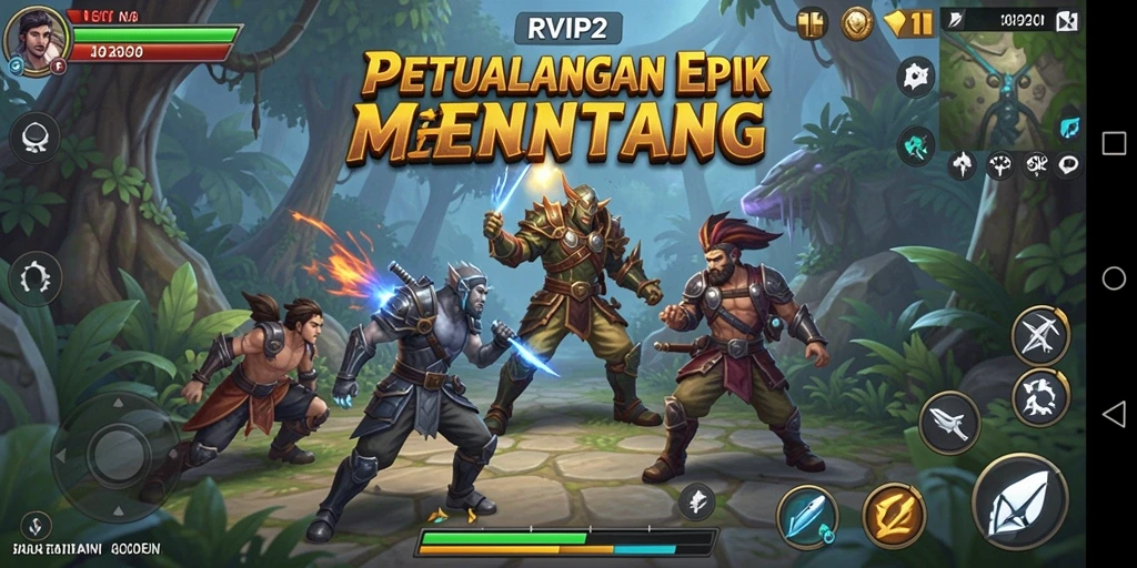 Tampilan gameplay menakjubkan dari RVIP2 yang penuh aksi dan petualangan.