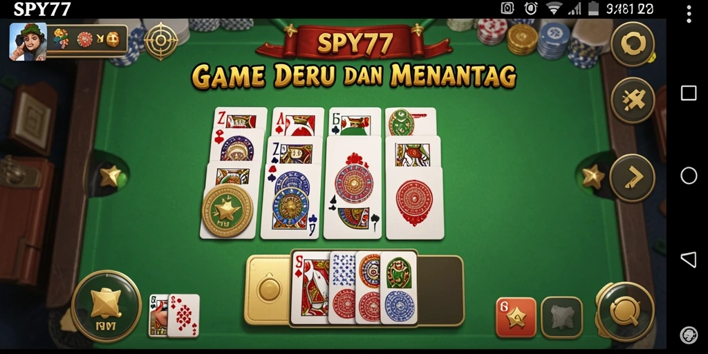 Tampilan screenshot game Domino SPY77 yang menampilkan keseruan gameplay.